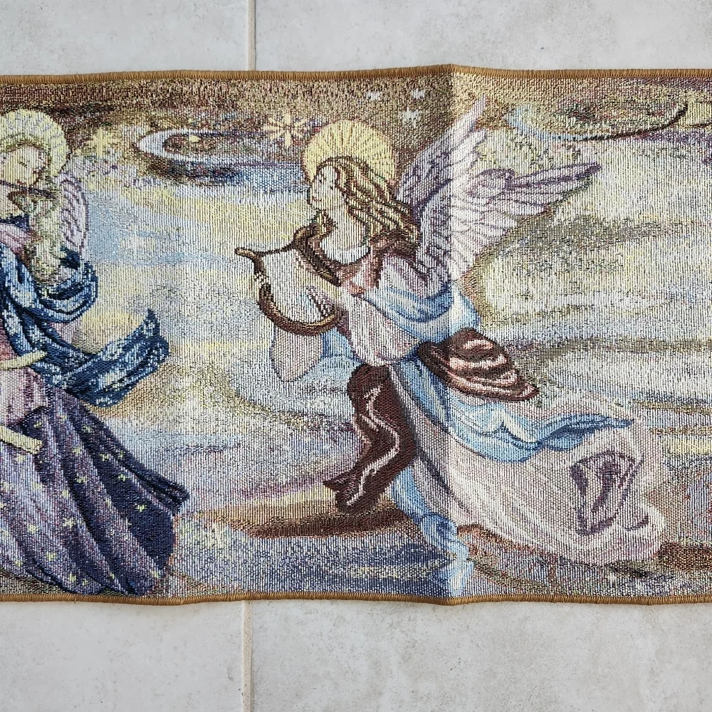 Lena Liu Angel Table Runner Tapestry Art